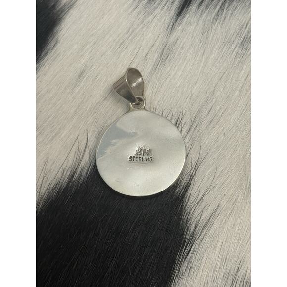 Native American Sterling Silver Inlaid Turquoise Opal Galaxy Kachina Pendant SM - Picture 6 of 9